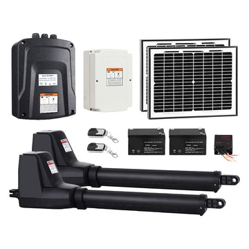 Lockmaster Dual Swing Gate Opener 800KG 20W Solar Panel - RnR Galore