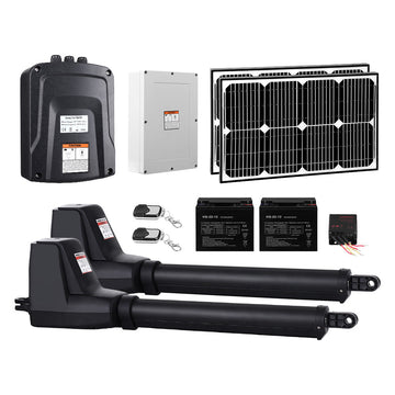 Lockmaster Dual Swing Gate Opener 800KG 40W Solar Panel - RnR Galore