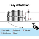 Lockmaster Single Swing Gate Opener 600KG 10W Solar Panel - RnR Galore