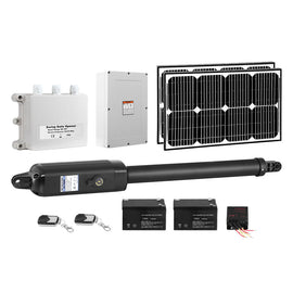 Lockmaster Single Swing Gate Opener 600KG 40W Solar Panel - RnR Galore