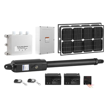 Lockmaster Single Swing Gate Opener 600KG 40W Solar Panel - RnR Galore