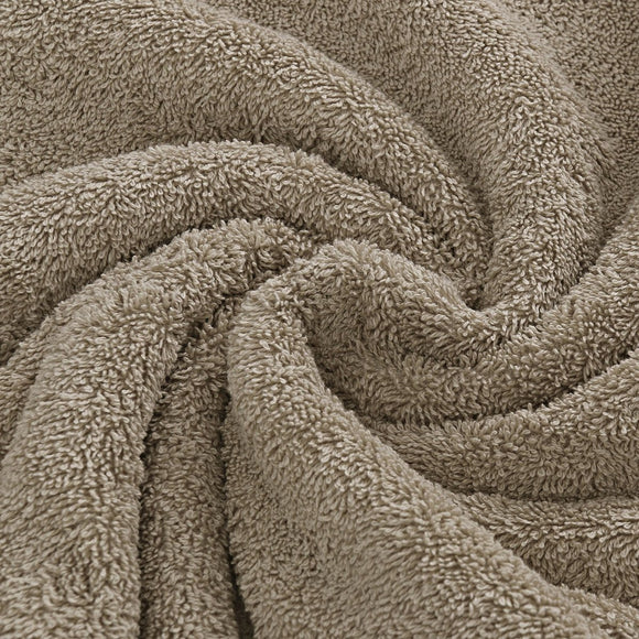 Luxury 6 Piece Soft and Absorbent Cotton Bath Towel Set - Sandstone - RnR Galore