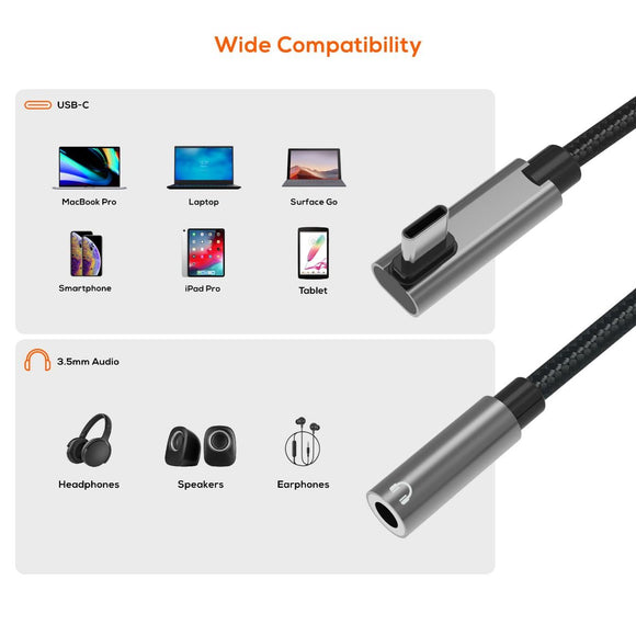 mbeat Elite USB - C to 3.5 Audio Adapter - Space Grey - RnR Galore