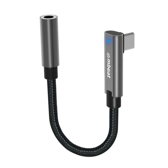 mbeat Elite USB - C to 3.5 Audio Adapter - Space Grey - RnR Galore