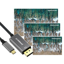 mbeat Tough Link 1.8m 4K USB - C to Display Port Cable - Space Grey - RnR Galore