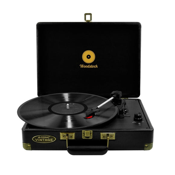 mbeat Woodstock Black Retro Turntable - RnR Galore