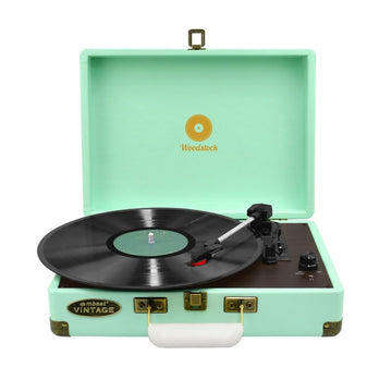 mbeat Woodstock Tiffany Blue Retro Turntable - RnR Galore