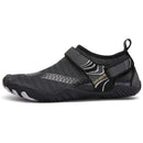 Men Women Water Shoes Barefoot Quick Dry Aqua Sports Shoes - Black Size EU47 = US12 - RnR Galore