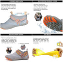 Men Women Water Shoes Barefoot Quick Dry Aqua Sports Shoes - Black Size EU47 = US12 - RnR Galore