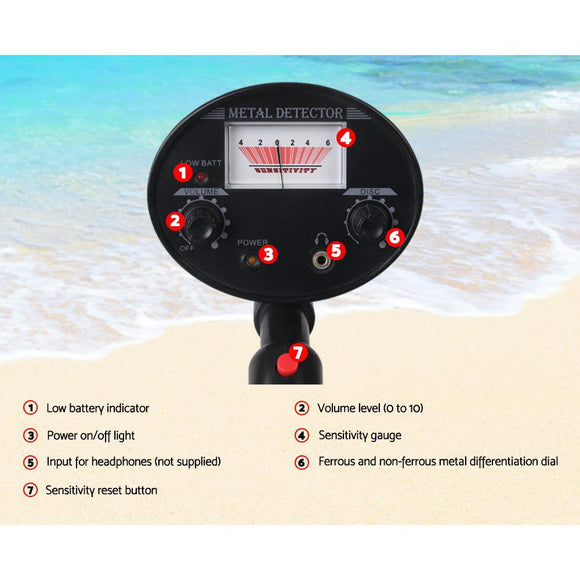 Metal Detector Pinpointer Deep Sensitive Searching Gold Digger Hunter Digger 180MM - RnR Galore
