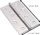 Pack of 6 Hinge 3.5 Inch Stainless Steel Door Hinges Cabinet Door Hinges Furniture - RnR Galore