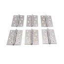 Pack of 6 Hinge 3.5 Inch Stainless Steel Door Hinges Cabinet Door Hinges Furniture - RnR Galore