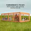 Paw Mate Chicken Coop Rabbit Hutch Extension Run 180 x 90 x 48cm Runey - RnR Galore