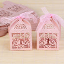 Pink Dove Bird Heart Baby Birth naming Ceremony Bomboniere Favor Lolly Gift Card Box - 10 Pack - RnR Galore