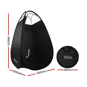 Portable Pop Up Tanning Tent - Black - RnR Galore