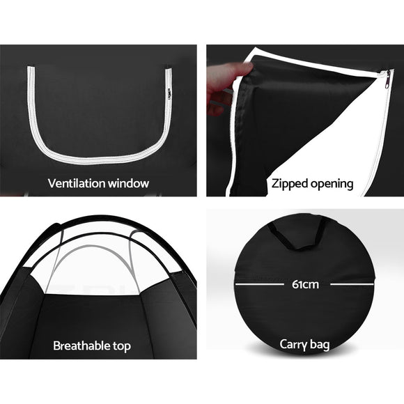 Portable Pop Up Tanning Tent - Black - RnR Galore