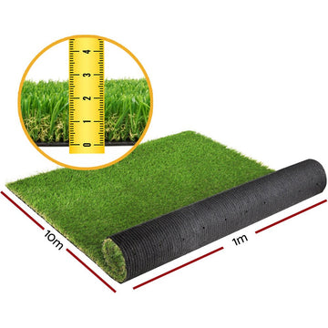 Prime Turf Artificial Grass 20SQM 20mm Synthetic Fake Lawn Turf Plant Plastic 4 - coloured 1mx10m - RnR Galore