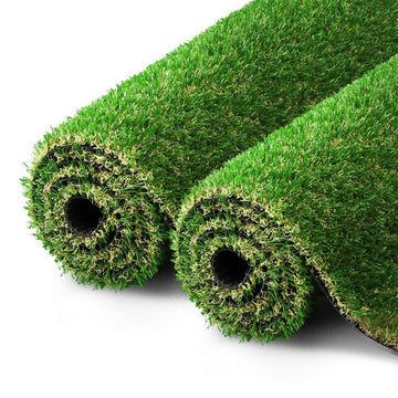 Prime Turf Artificial Grass 20SQM 30mm Synthetic Fake Lawn Turf Plastic Plant 4 - coloured 2mx5m - RnR Galore