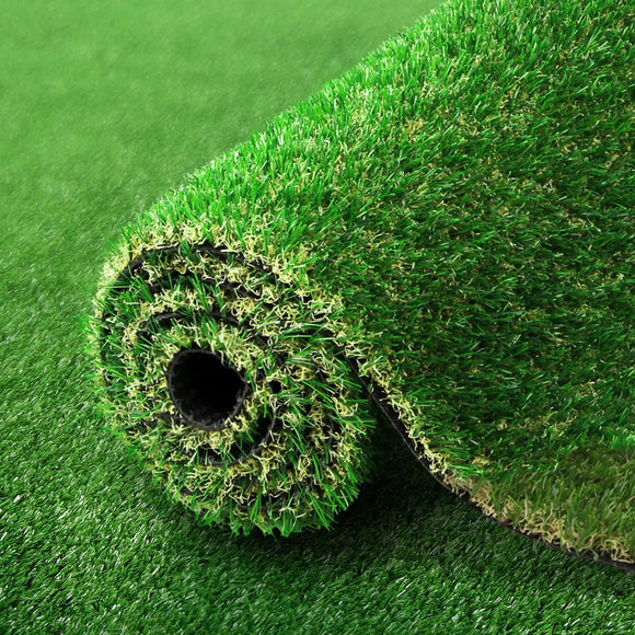 Prime Turf Artificial Grass 60SQM 30mm Synthetic Fake Lawn Turf Plastic Plant 4 - coloured 2mx5m - RnR Galore