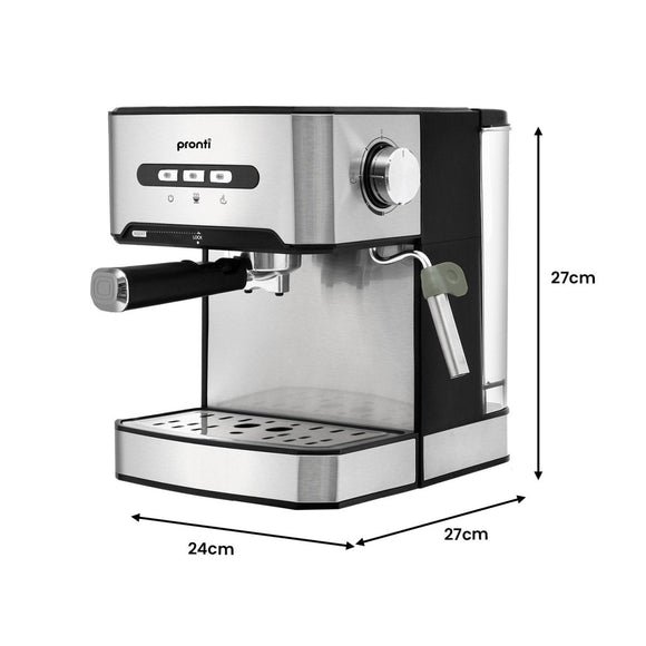 Pronti 1.6L Automatic Coffee Espresso Machine with Steam Frother - RnR Galore