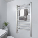 Pronti Heated Towel Rack Electric Bathroom Towel Rails Warmer Ev - 160 - Silver - RnR Galore