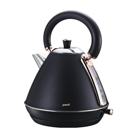 Pronti Rose Trim Collection Toaster & Kettle Bundle - Black - RnR Galore