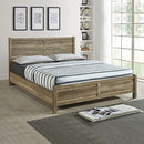 Queen Size Bed Frame Natural Wood like MDF in Oak Colour - RnR Galore