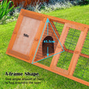 Rabbit Hutch Chicken Coop 118 x 50 x 45cm Triangle Cage Run Ester - RnR Galore