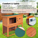 Rabbit Hutch Chicken Coop 92 x 45 x 82cm 2 Storey Cage Run Aria - RnR Galore