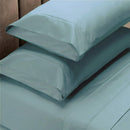Renee Taylor 1500 Thread Count Pure Soft Cotton Blend Flat & Fitted Sheet Set Mist King - RnR Galore