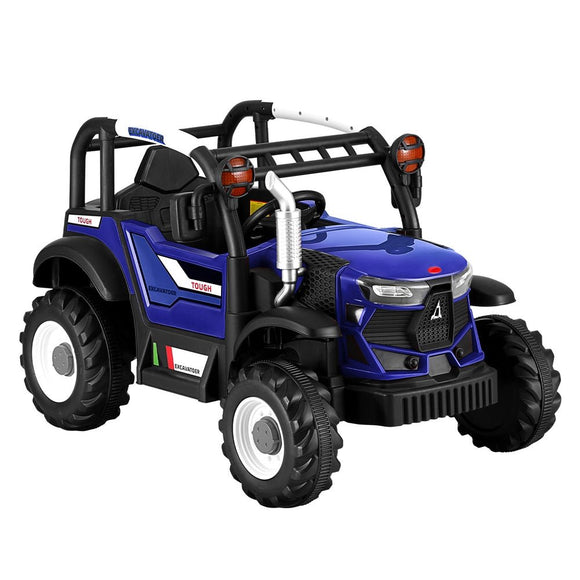Rigo Kids Electric Ride On Car Off Road Jeep Remote 12V Blue - RnR Galore