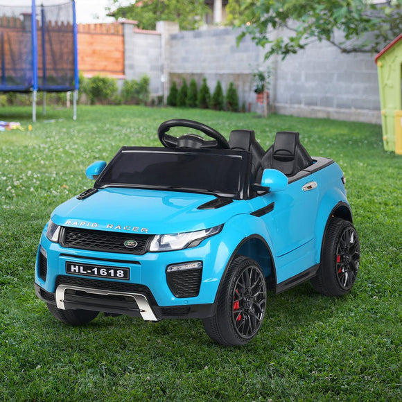 Rigo Kids Electric Ride On Car SUV Range Rover - inspired Toy Cars Remote 12V Blue - RnR Galore