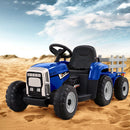 Rigo Kids Electric Ride On Car Tractor Toy Cars 12V Blue - RnR Galore