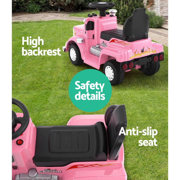 Rigo Kids Electric Ride On Car Truck Motorcycle Motorbike Toy Cars 6V Pink - RnR Galore