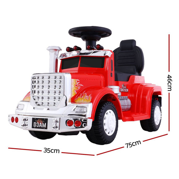 Rigo Kids Electric Ride On Car Truck Motorcycle Motorbike Toy Cars 6V Red - RnR Galore