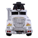 Rigo Kids Electric Ride On Car Truck Motorcycle Motorbike Toy Cars 6V White - RnR Galore