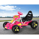 Rigo Kids Pedal Go Kart Ride On Toys Racing Car Plastic Tyre Pink - RnR Galore