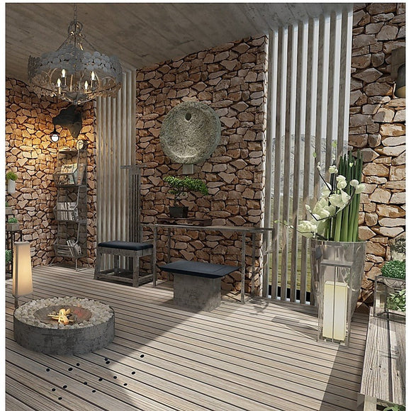Rustic Rock Brick Wallpaper - RnR Galore