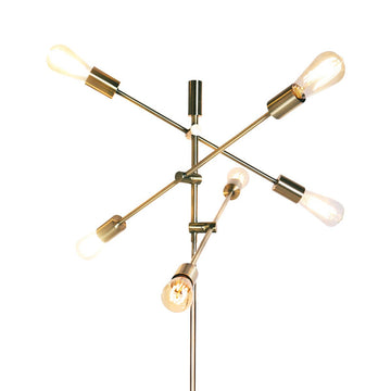 Sarantino 6 - Light Metal Sputnik Floor Lamp - RnR Galore