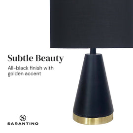 Sarantino Metal Table Lamp in Black and Gold - RnR Galore