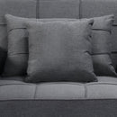 Sarantino Suri 3 - in - 1 Convertible Lounge Chair Bed - Dark Grey - RnR Galore