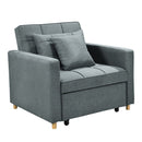 Sarantino Suri 3 - in - 1 Convertible Sofa Chair Bed - Airforce Blue - RnR Galore