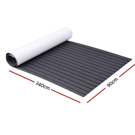 Seamanship EVA Foam Boat Flooring Mat Decking Sheet 240x90x0.6cm Dark Grey Decor - RnR Galore