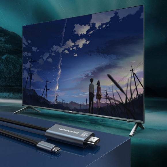 Simplecom DA322 USB - C Type - C to HDMI 2.0 Cable 2M HDCP 4K@60Hz - RnR Galore
