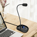 Simplecom UM360 Plug and Play USB Desktop Microphone with Headphone Jack - RnR Galore