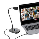 Simplecom UM360 Plug and Play USB Desktop Microphone with Headphone Jack - RnR Galore