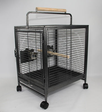 Small Bird Transport Budgie Cage Parrot Aviary Carrier With Wheel - RnR Galore