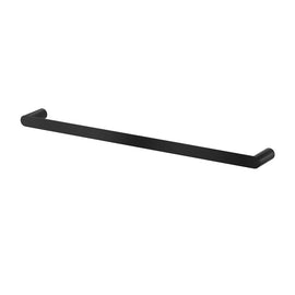 Towel Rail Rack Holder Single 600mm Wall Mounted Stainless Steel Black - RnR Galore