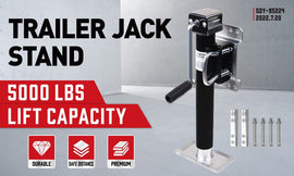 Trailer Caravan Canopy Jack Leg Stand Heavy Duty 2267KG/5000lbs Side Handle - RnR Galore