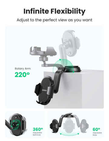 UGREEN 20473 Waterfall - Shaped Suction Cup Phone Mount - RnR Galore